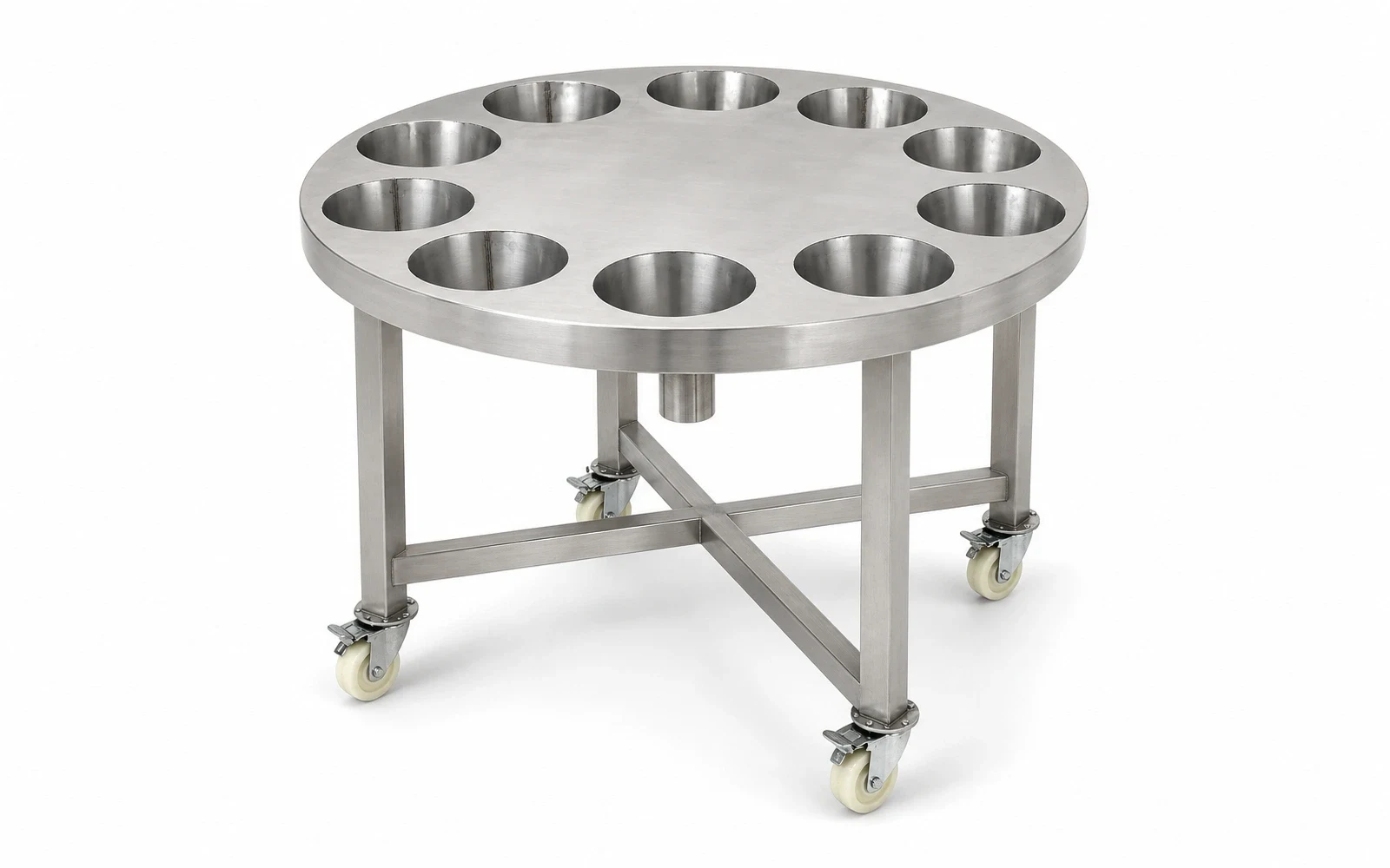 10-Hole Rotary Poultry Bleeding Carousel