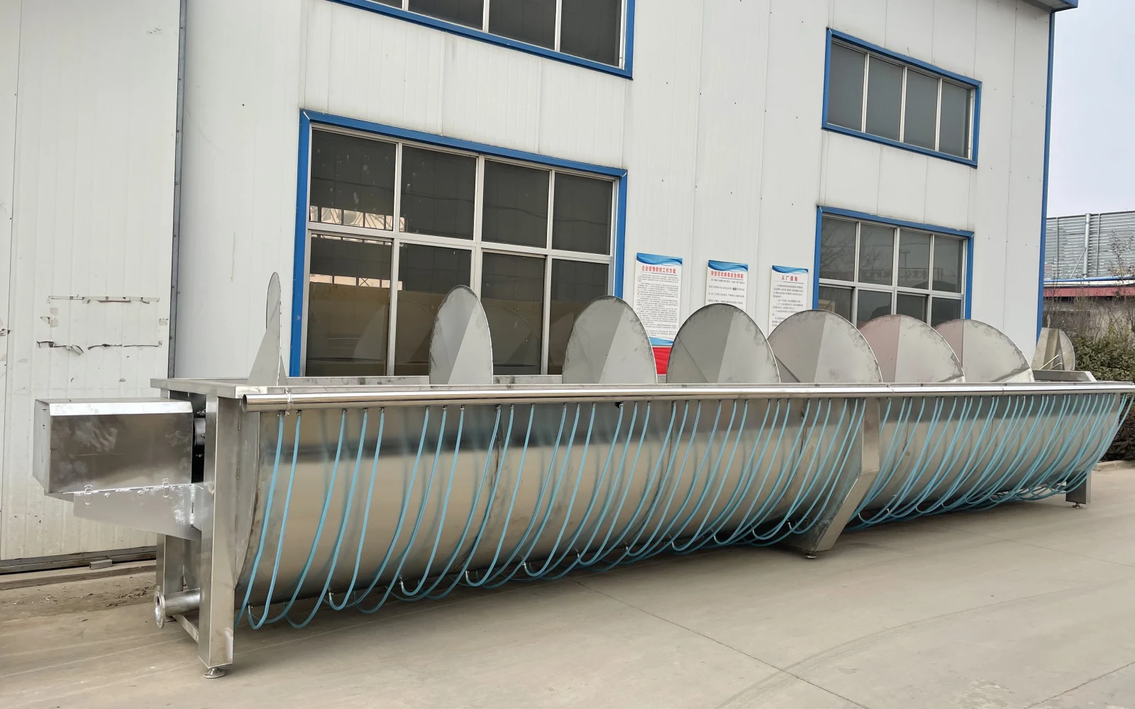 Two-Stage Spiral Poultry Pre-Chiller